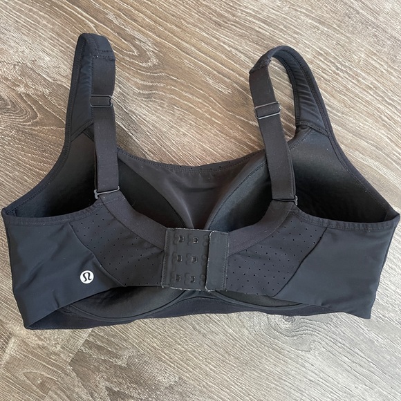 Lululemon Run Times Sports Bra Black 36DD High Support Adjustable Hook & Eye - Picture 2 of 4